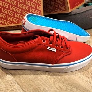 Brand new in box nib with tags red and white vans